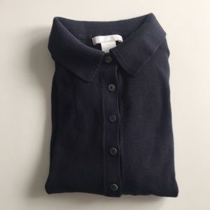LAST CALL: Navy H&M Knit Button Front Shirt Size S